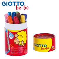 Giotto, детские мелки, точилка, раскраска, можно стирать, 10 цветов