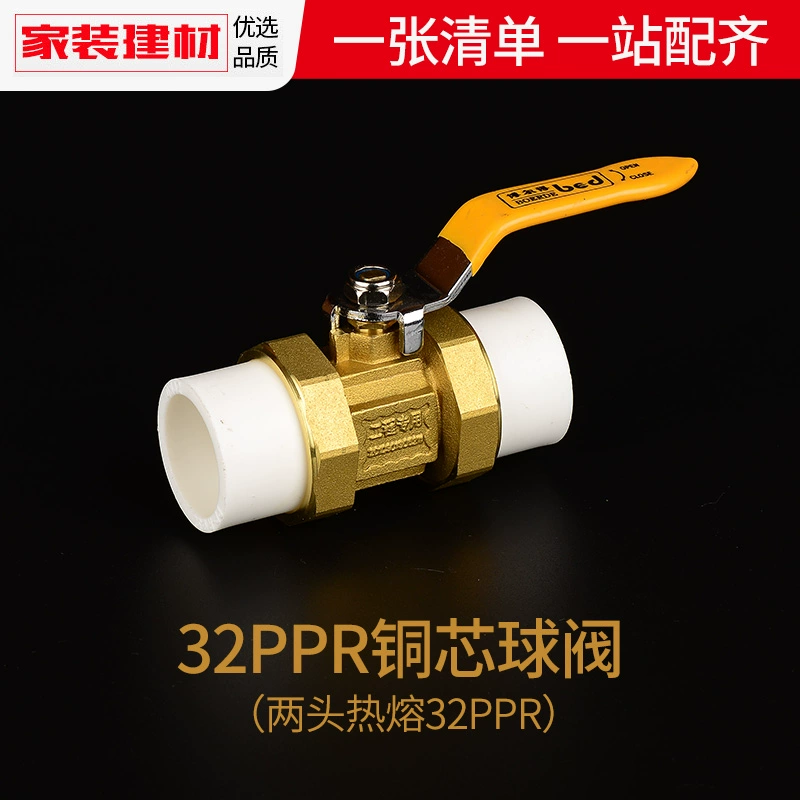 ppr van bi vòi nước ống liên chuyển đổi nóng chảy 20 25 32 làm nóng nước phụ kiện đường ống nước phụ kiện đường ống mang xong Phụ kiện ống nước