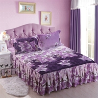 Dày luật nhung ấm Levin giường váy bedspread mảnh duy nhất của tấm flannel cashmere san hô bìa 1.5m1.8 doanh nghiệp giường bảo vệ - Váy Petti váy giường