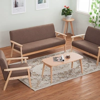 Nhật Bản-phong cách Bắc Âu cafe gỗ căn hộ nhỏ vải sofa sofa kết hợp rửa đơn hoặc kép sofa văn phòng - Ghế sô pha ghế sofa cổ điển