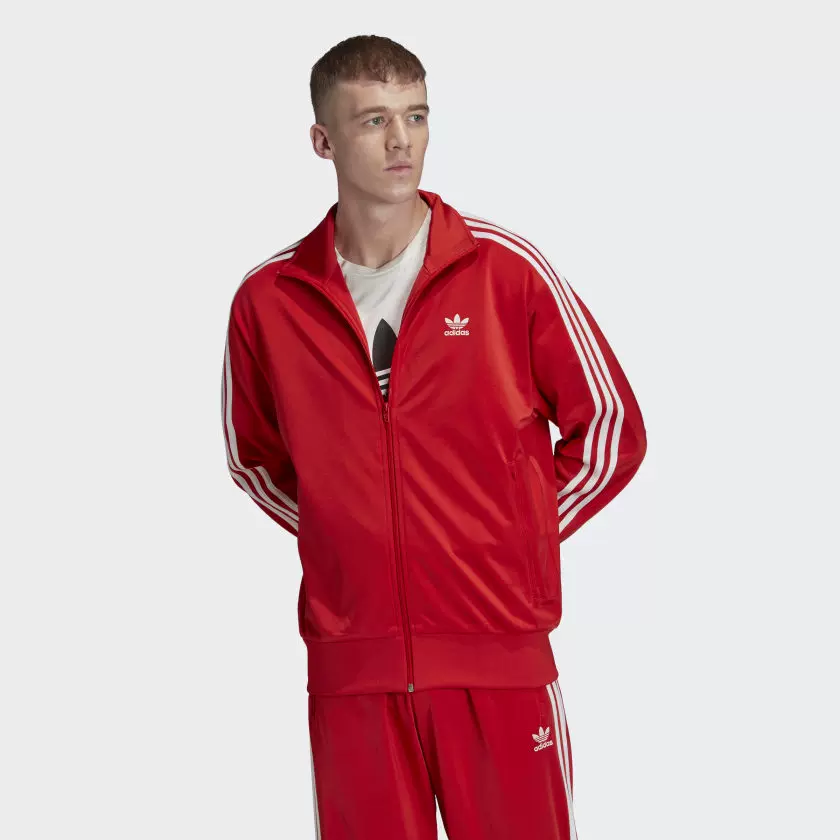 Трековая куртка adidas FM3811, мужская с трёхлистником и застёжкой-молнией