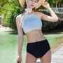 Hàn Quốc mua nâng ngực thu thập quần boxer bikini spa đồ bơi bãi biển đan hai mảnh - Bikinis đồ bơi đi biển