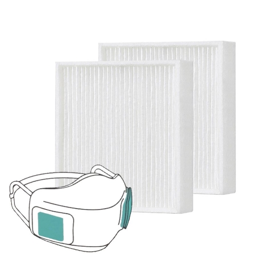 Add 2 Pieces Of Protective Filter Screen (Hepa13) Into The Box5CgoLGPuriCare Mask type atmosphere Cleaner purify breathing face shield UV disinfect Charging box