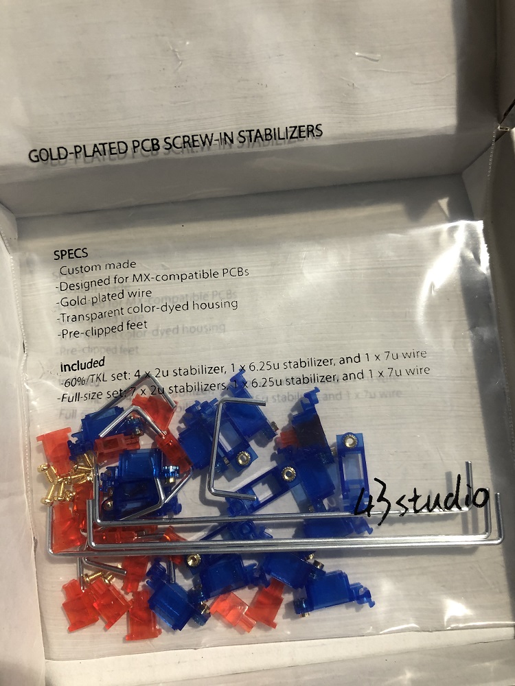 Blue Red Transparent 100%MelGeek the height is Color matching pcb Screw Satellite axis colour transparent Customization Mechanical keyboard DIY parts
