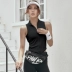 Áo vest thể thao nữ yoga vest khô nhanh co giãn mỏng giảm béo ngực tập thể dục đào tạo chạy áo thủy triều - Áo thể thao Áo thể thao