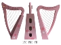 Đài Loan Harp Cụ Cổ điển 15 Chuỗi Người mới bắt đầu Chuyên nghiệp Harp Cherry Blossom Màu Gỗ - Nhạc cụ phương Tây đàn guitar acoustic