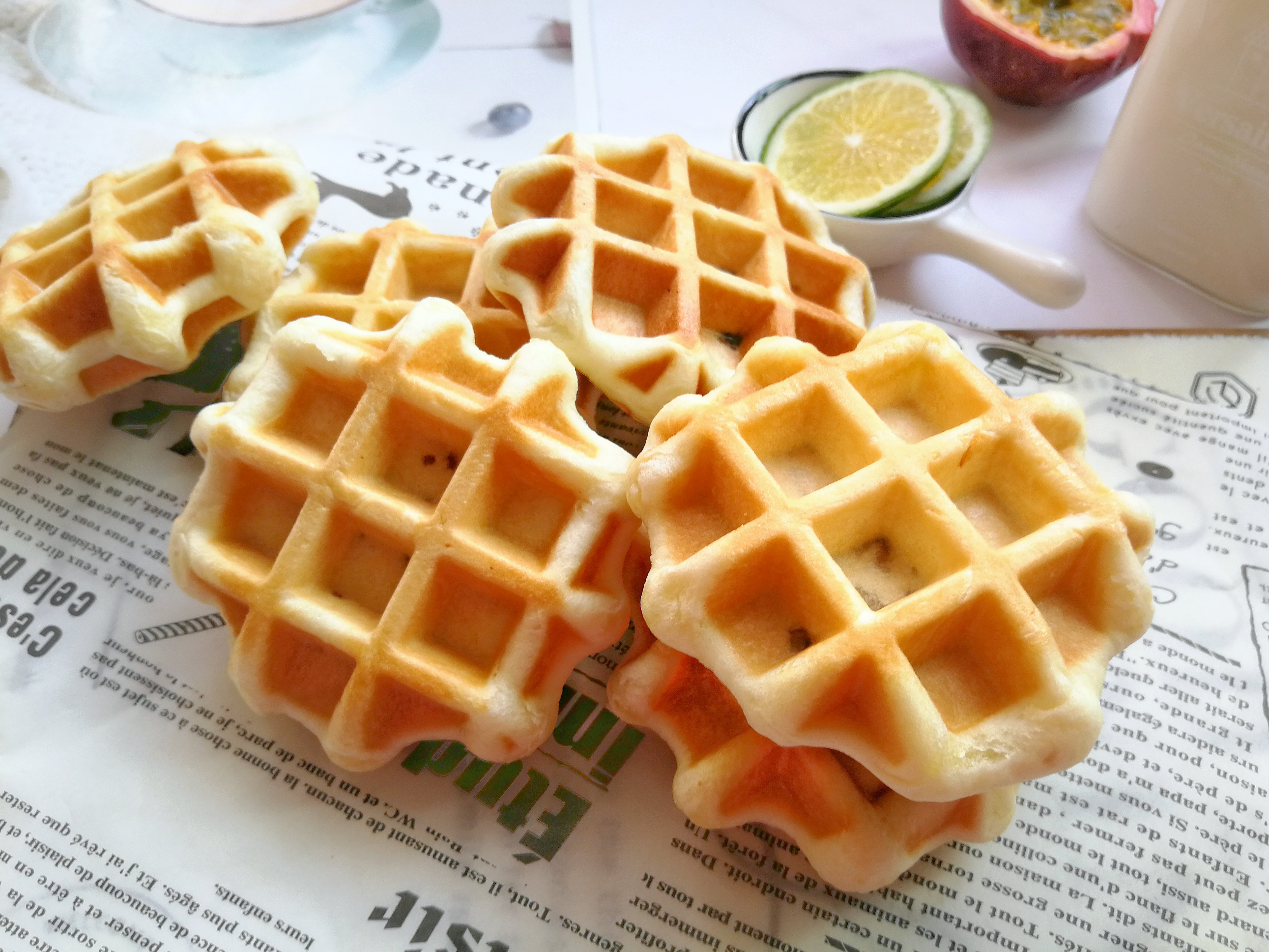 在家也能做华夫饼无需烤箱比面包简单