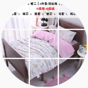 Nhập học mẫu giáo giường giường chăn mền bông ba mảnh trẻ em nhung san hô giường ngủ Liu Jiantao - Bộ đồ giường trẻ em