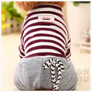 Quần áo thú cưng bốn chân Nhật Bản quần áo thú cưng được trang trí với VIP Teddy hơn gấu trúc Panda quần áo chó con chó nhỏ quần áo mùa xuân - Quần áo & phụ kiện thú cưng