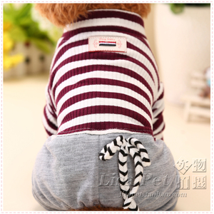 Quần áo thú cưng bốn chân Nhật Bản quần áo thú cưng được trang trí với VIP Teddy hơn gấu trúc Panda quần áo chó con chó nhỏ quần áo mùa xuân - Quần áo & phụ kiện thú cưng phu kien cho meo