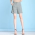 Bông và vải lanh quần short nữ mùa hè phần mỏng 2018 mới hoang dã lỏng quần chân rộng nữ giảm béo quần nóng giản dị năm quần Quần short
