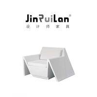 JinRuiLan thiết kế sáng tạo đồ nội thất nghỉ ngơi ghế dài FRP ghế sofa giải trí ngoài trời sofa da nhập khẩu