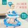 Xoay 360 độ bắt đầu phổ bánh xe đẩy trẻ em đi bộ rollover vòng nam bé trơn xe đẩy em bé gấp gọn