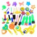 Trẻ em mẫu giáo của nguồn cung cấp bức tranh con lăn bàn chải bàn chải xốp bàn chải EVA bọt cọ xát đồ chơi graffiti Vẽ nhà cung cấp