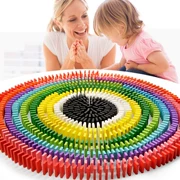 Domino 1000 mảnh xây dựng trí thông minh của trẻ em cạnh tranh dành cho người lớn dành riêng cho học sinh đồ chơi giáo dục bằng gỗ