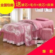 Vẻ đẹp trải giường bốn mảnh bộ 185 cm190x70x80 đầu vuông đầu tròn phổ cotton đỏ 4 piece đặt bán hàng trực tiếp