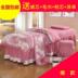 Vẻ đẹp trải giường bốn mảnh bộ 185 cm190x70x80 đầu vuông đầu tròn phổ cotton đỏ 4 piece đặt bán hàng trực tiếp Trang bị tấm