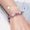 Nguyên bản màu hồng tự nhiên Crystal Pink Chalcedony Bracelet Bracelet Blue Blue Chalcedony Sweet Fresh Nữ Sinh nhật - Vòng đeo tay Clasp vòng pandora pnj