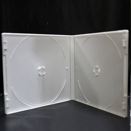 Двойная упаковочная коробка CD молоко белый PP мягкий пластиковый диск DVD -диск нелегко разбить два куска бахровой коробки
