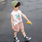 Quần áo bé trai mùa hè phù hợp với áo vest không tay 6-7-8-9-10-12 tuổi 1,1-1,5 mét ở giữa trẻ em Han Fan thanh lịch - Khác