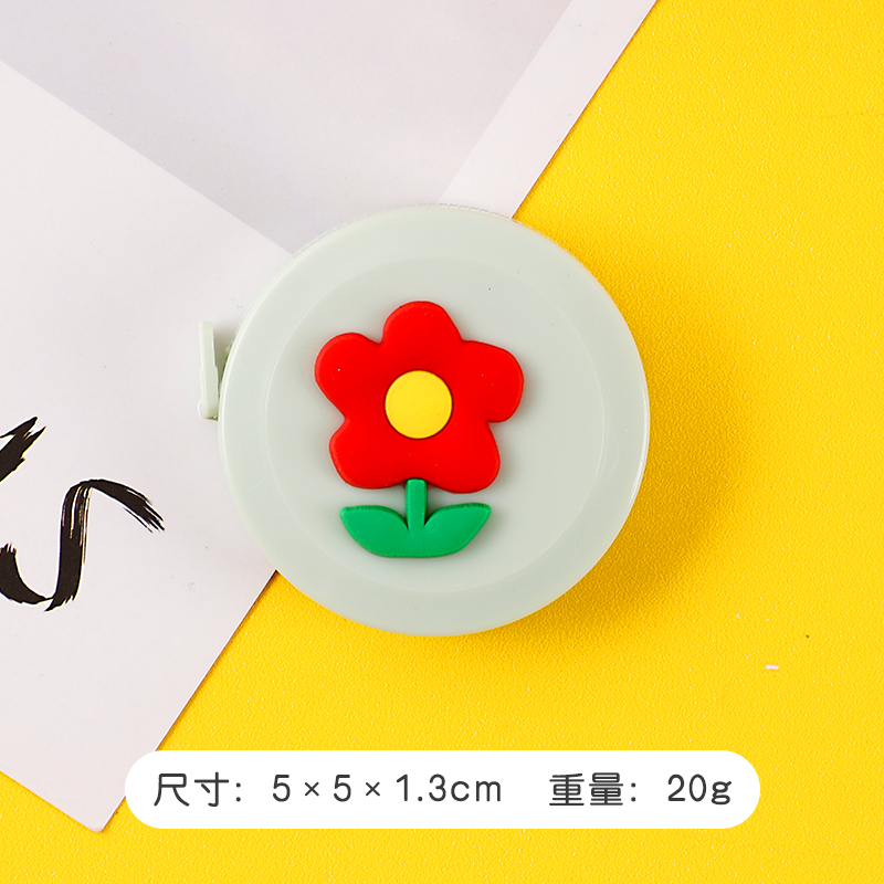 Flowerruler Small tape measure Mini With you portable 1.5 Mipi ruler lovely Measure waist circumference bust Three circumference Soft ruler clothes ruler