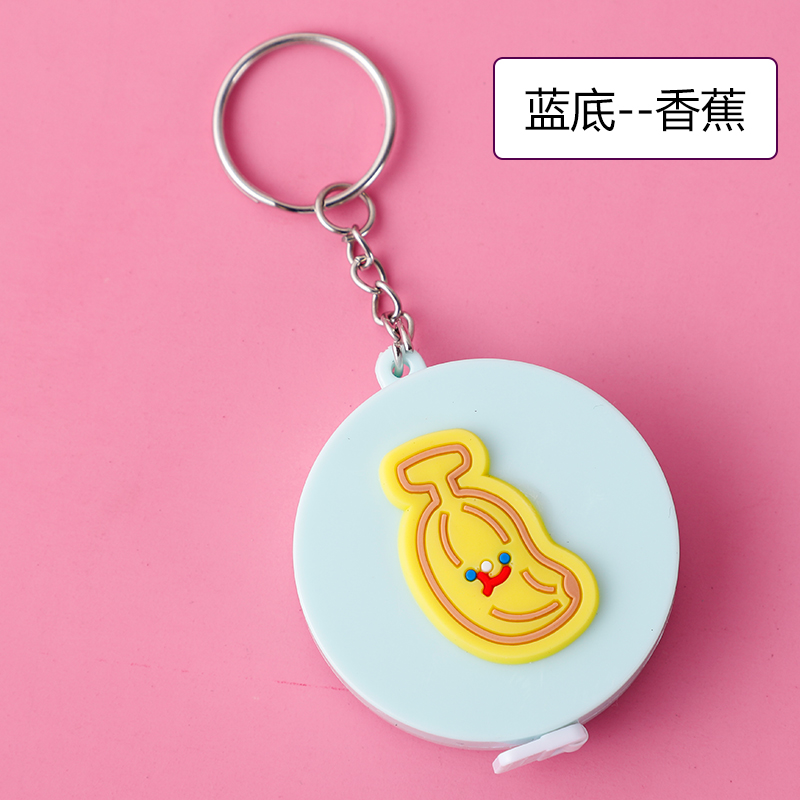 Blue Bananaruler Small tape measure Mini With you portable 1.5 Mipi ruler lovely Measure waist circumference bust Three circumference Soft ruler clothes ruler