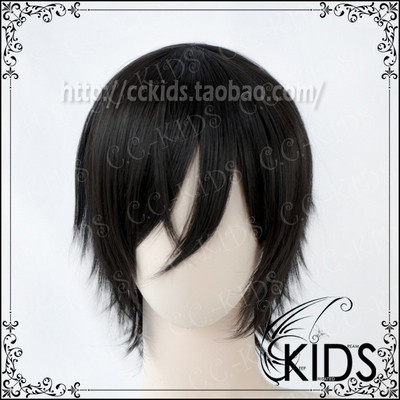 taobao agent [CCKIDS] [10 Count] Kurse's black short hair super handsome cosplay wig