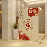 Tùy chỉnh 
            mới phong cách Trung Quốc hiện đại vách ngăn phòng khách có thể gập lại lối vào di động phòng ngủ căn hộ nhỏ lối vào cửa chặn cửa ra vào vách gỗ