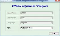 Применимое программное обеспечение для очистки принтеров Epson L1300 L1800