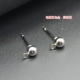 Платиновые серьги, 4mm