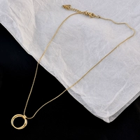 N351 кольцо -связанное ожерелье Золотое цвет