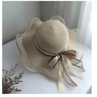 Летняя шляпа для солнца Женская модная шляпа Summer Beach Beach Seaside Sunshade солнцезащитный крем