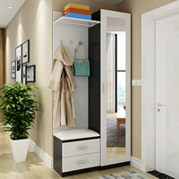 Упрощенное современное входное шкаф Xuangance Cabinet в дверной заправку зеркало покрывается многофункциональным шкафом для обуви может быть настроен