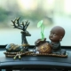Trang trí ô tô sáng tạo tượng Phật nhà sư nhỏ dễ thương để giữ an toàn trang trí nội thất ô tô cao cấp phụ kiện ô tô cá nhân lót sàn oto