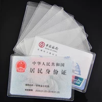 10 Gói Thẻ chống từ trong suốt Bộ ngân hàng Thẻ sinh viên Thẻ ID Thẻ bìa Thẻ truy cập Túi đựng thẻ Bus ví đựng thẻ lv