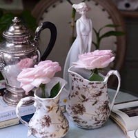 Кофейная глина, украшение в форме цветка, реквизит, США, европейский стиль, маленькая вазочка