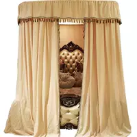 Giường kín hoàn toàn trang trí công chúa châu Âu giường ngủ rèm phòng ngủ rèm bà nhà tòa án màn crepe sàn - Bed Skirts & Valances 	rèm che giường bệnh	