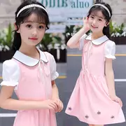 Cô gái mặc áo ngắn tay mùa xuân hè và mùa thu hợp xướng cho trẻ em tay dài phù hợp với quần áo trẻ em mới trang phục khiêu vũ khác - Khác