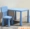 Bàn ghế trẻ em Bàn ăn và ghế bàn sơn nhựa dày có thể nâng và hạ bàn học mẫu giáo màu hồng nhỏ và ghế tròn nhỏ - Phòng trẻ em / Bàn ghế