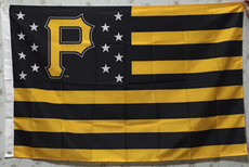 Товары с бейсбольной атрибутикой 外贸匹兹堡海盗队队棒球旗帜mlb pittsburgh