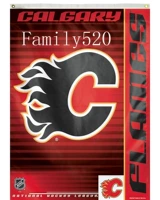 Калгари -пламенная команда национальная версия флага фанаты открытого флага NHL Calgary Flames Flage