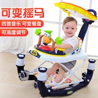 Baby Walker 6 7-18 tháng bé chống rollover đa chức năng tay đẩy có thể ngồi nam và cô gái với âm nhạc để giúp xe đẩy trẻ em