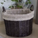 Cai Brown Basket Little White Flower Clate