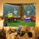 Ban Đầu Bạch Tuộc SpongeBob Hoạt Hình Treo Vải Trang Trí Tường Phòng Ngủ Sáng Tạo Nền Vải Dễ Thương Ngộ Nghĩnh Tấm Thảm