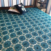 Angry đẩy Mỹ kết cấu bông móc mộc mạc phong cách rèm móc hoa ren giường bao gồm giường DIY DIY rèm - Trải giường