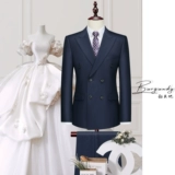 Мужской модный комплект, свадебное платье, костюм, изысканный стиль, легкий роскошный стиль