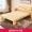Giường gỗ nguyên khối 1,8 m kinh tế đơn giản 1,5m đôi đơn giản hiện đại cho thuê giường thông 1,2 m giường đơn - Giường