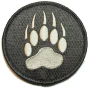 Mỹ gấu paw K9 chó quân đội theo dõi móng vuốt gấu thêu ma thuật dán chương chiến thuật ba lô dán chương tinh thần chương băng tay