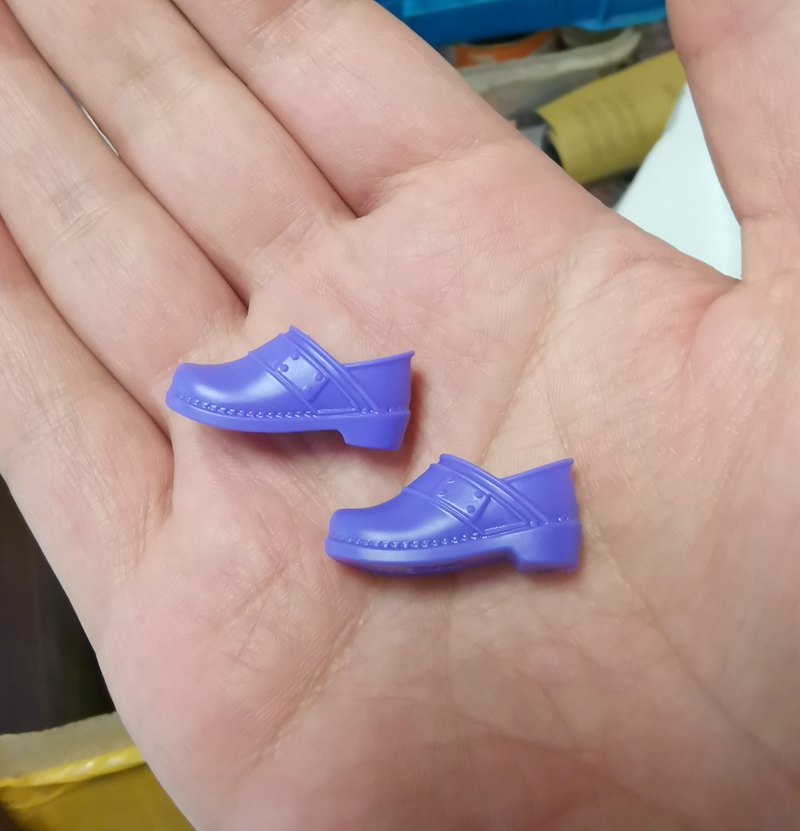 Purple Flat Heelsbrand Changing clothes Bobbi doll parts Flat shoes Chinese doll Xinyi doll shoes Flat shoes gym shoes