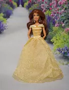 Disney búp bê barbie xác thực quần áo quần áo phụ kiện phụ kiện quần áo chính hãng công chúa váy đầm